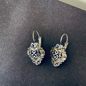Sterling Silver and Gold Earrings